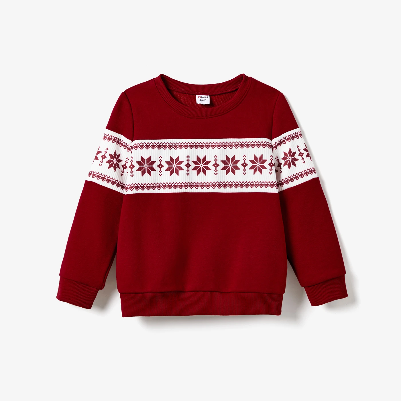 ملابس بات بات العائلية المطابقة لعيد الميلاد باللون الأحمر بأكمام طويلة وبلوزة ملونة وفستان مخملي لحفلات العطلات #5