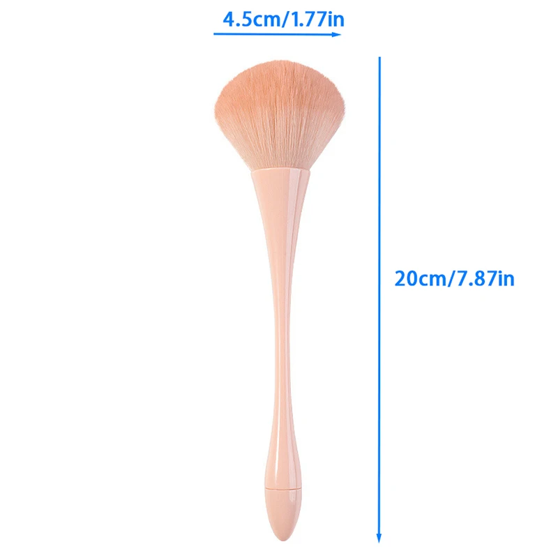 7 Style Nail Cleaning Dust Brush For Manicure Beauty Long Handle Brush Blush Powder Gel Nail Accessories Tool