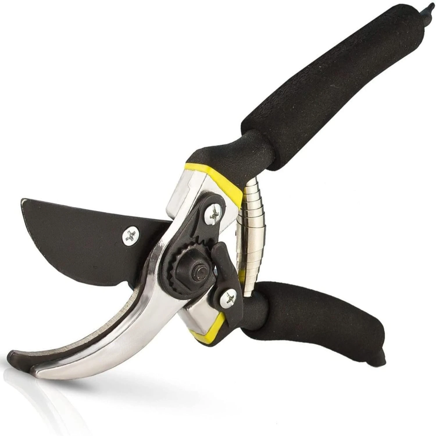 Comfortable and High-Grade Ultra-Sharp Stainless Steel Bypass Pruning Shears with Efficient Precision Gardening Blades - Soft Us