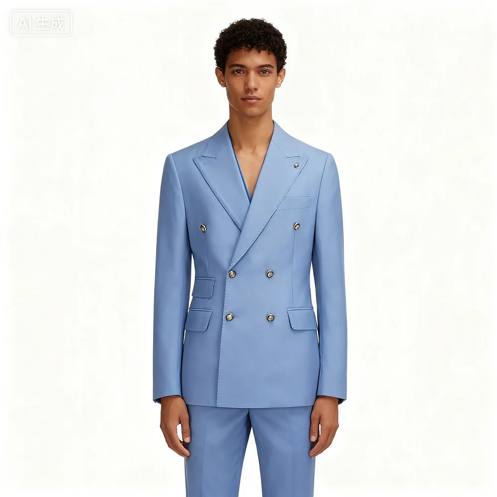 

3 Piece Solid Men's Wedding Tuxedo Formal Groomsmen Smoking Suit Graduation Party Menswear Fashion Outfit M Size