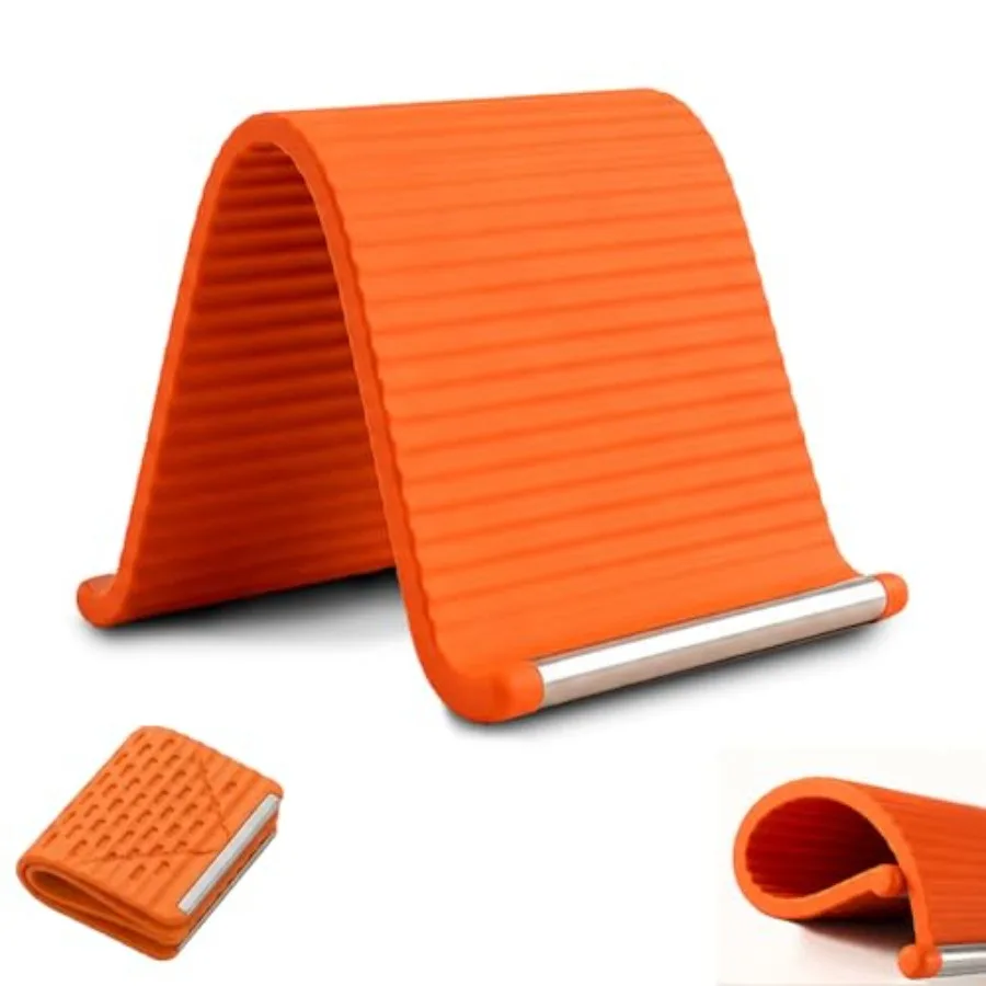 

Portable Foldable Silicone Aluminum Phone Holder, 2026 New Flexible Silicone Aluminum Phone Holder, Folded into Any Shape, Univ