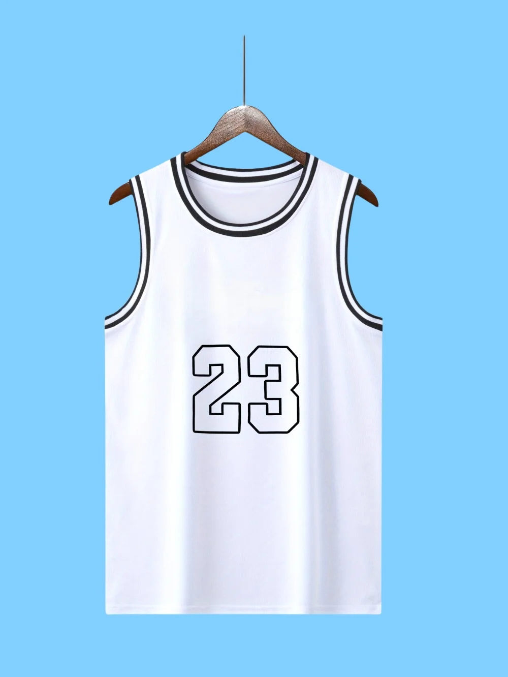 

New No. 23 Printed Men's Vest Comfortable Light To Absorb Sweat Outdoor Sports Running Fitness Basketball Jerseys Men's Clothing