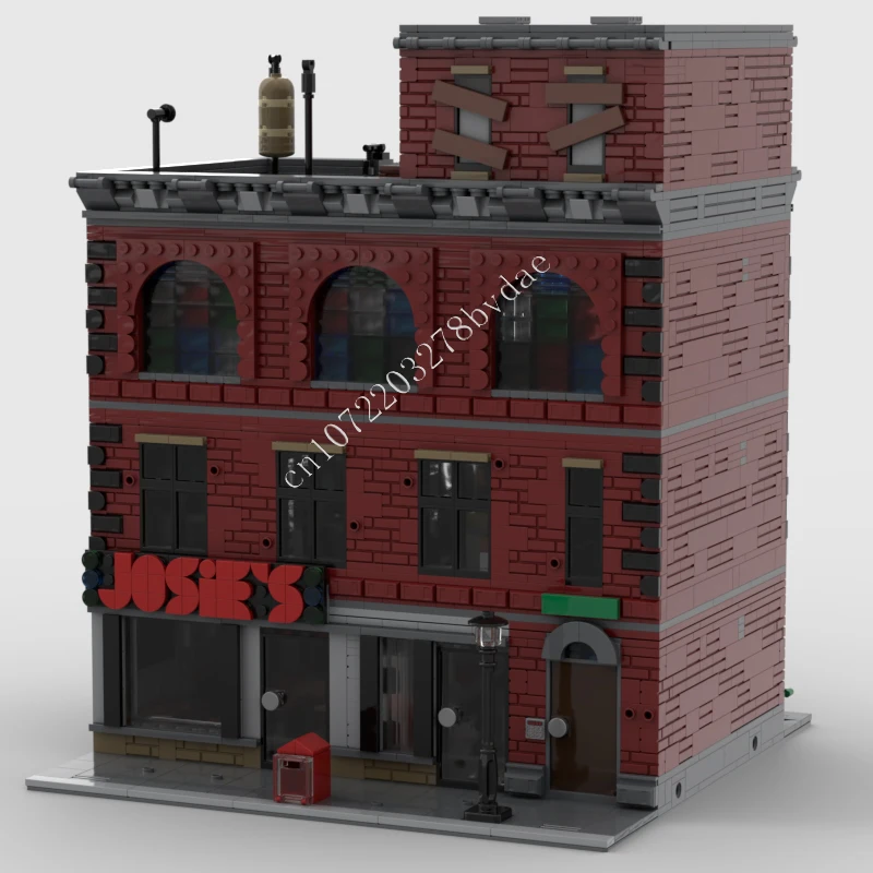 

4245 шт., DareDevil Hells, кухня MOC, креативная модель с видом на улицу, строительные блоки, архитектура, сделай сам, образование, сборная модель, игрушки