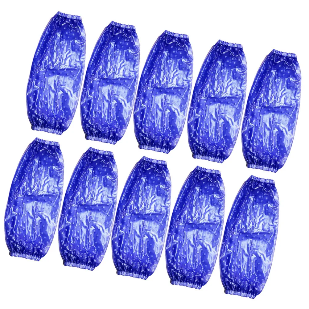 

5 Pairs Waterproof Sleeve Kitchen Oversleeve Cleaning Arm Protector Cooking Air Permeable Oilproof Fits Adults Elastic