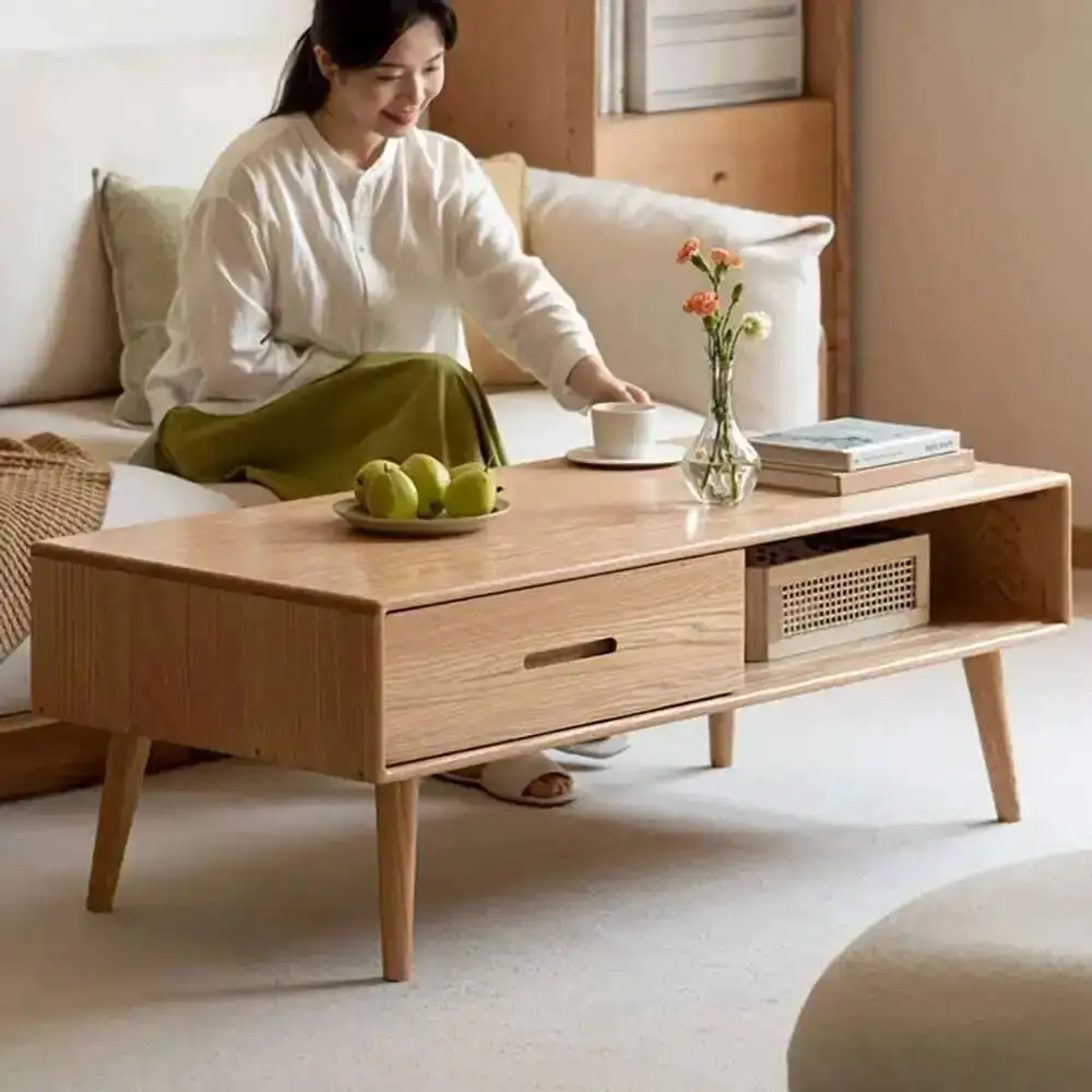 

Скандинавский журнальный столик Kawowy: роскошный минималистичный деревянный квадратный стол для гостиной, современный декор, мебель для комнаты