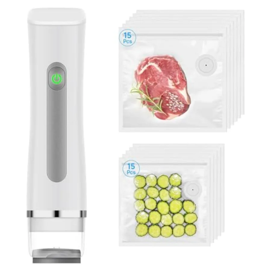 

Vacuum Sealer for Food with Visible Water Tank Handheld Vacuum Sealer Machine Portable Compact Vacuum Sealer Machine Food Safet