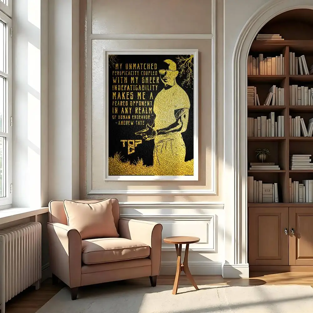 أندرو تيت تحفيزية يقتبس ملصق معرض يطبع ذاتية اللصق ديكور المنزل الديكور صور مطبوعة للحوائط ملصق غرفة المعيشة