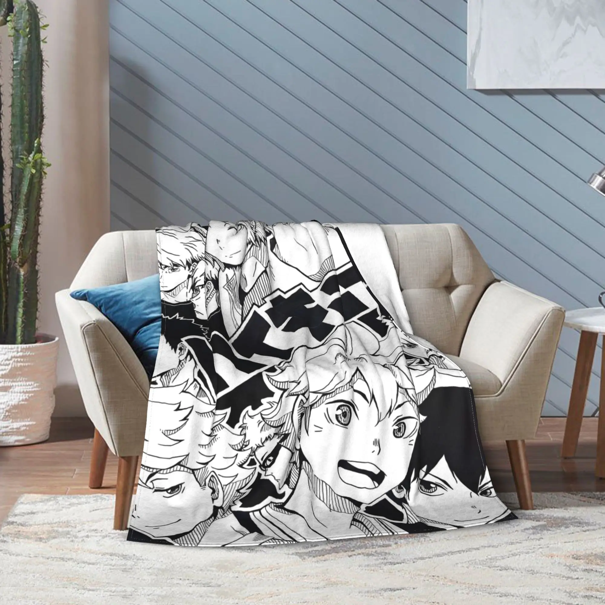 Super Soft Blanket Girls Boys Decorative Suna Rintarou Manga Collage Bedding Throws  Flannel Bedspread For Living Room Bed Cover