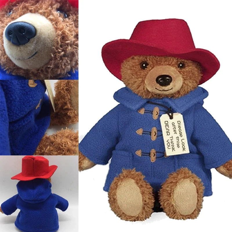 

18-45CM Anime Cartoon Paddingtons Gentle Beared Plush Kawaii Small Bear Stuffed High Quality Children Christmas Birthday Gifts