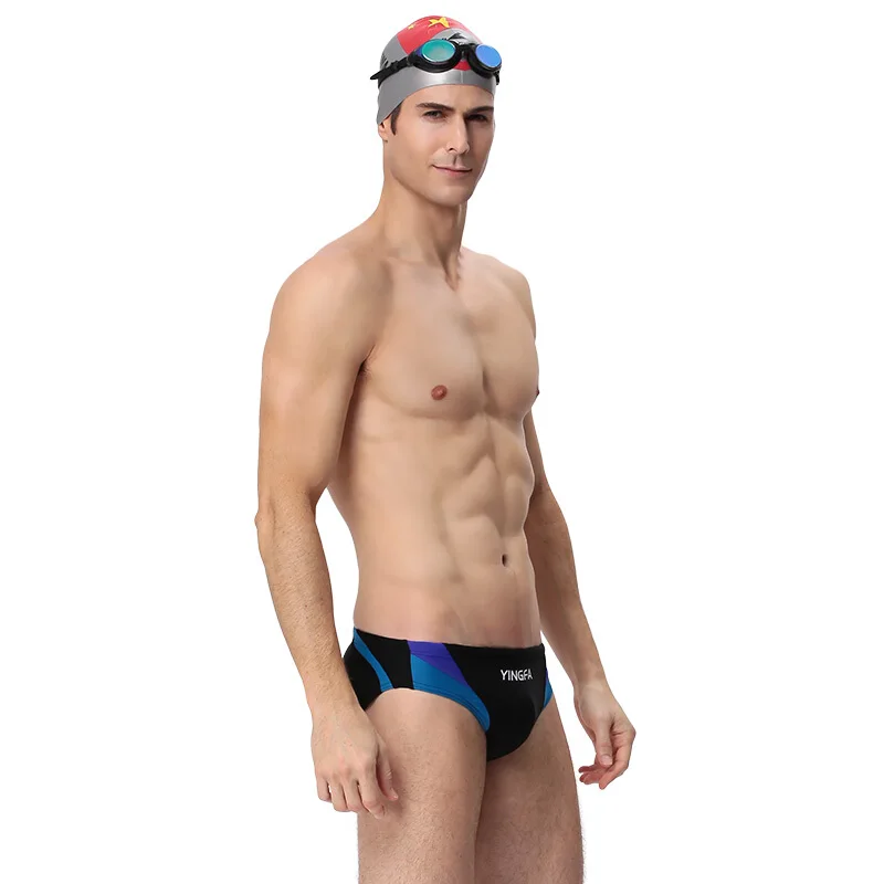 YINGFA Swimwear Men Boys Low Waist  Swim Briefs Competitive Swimming Suit Triangle Racing Swimsuits