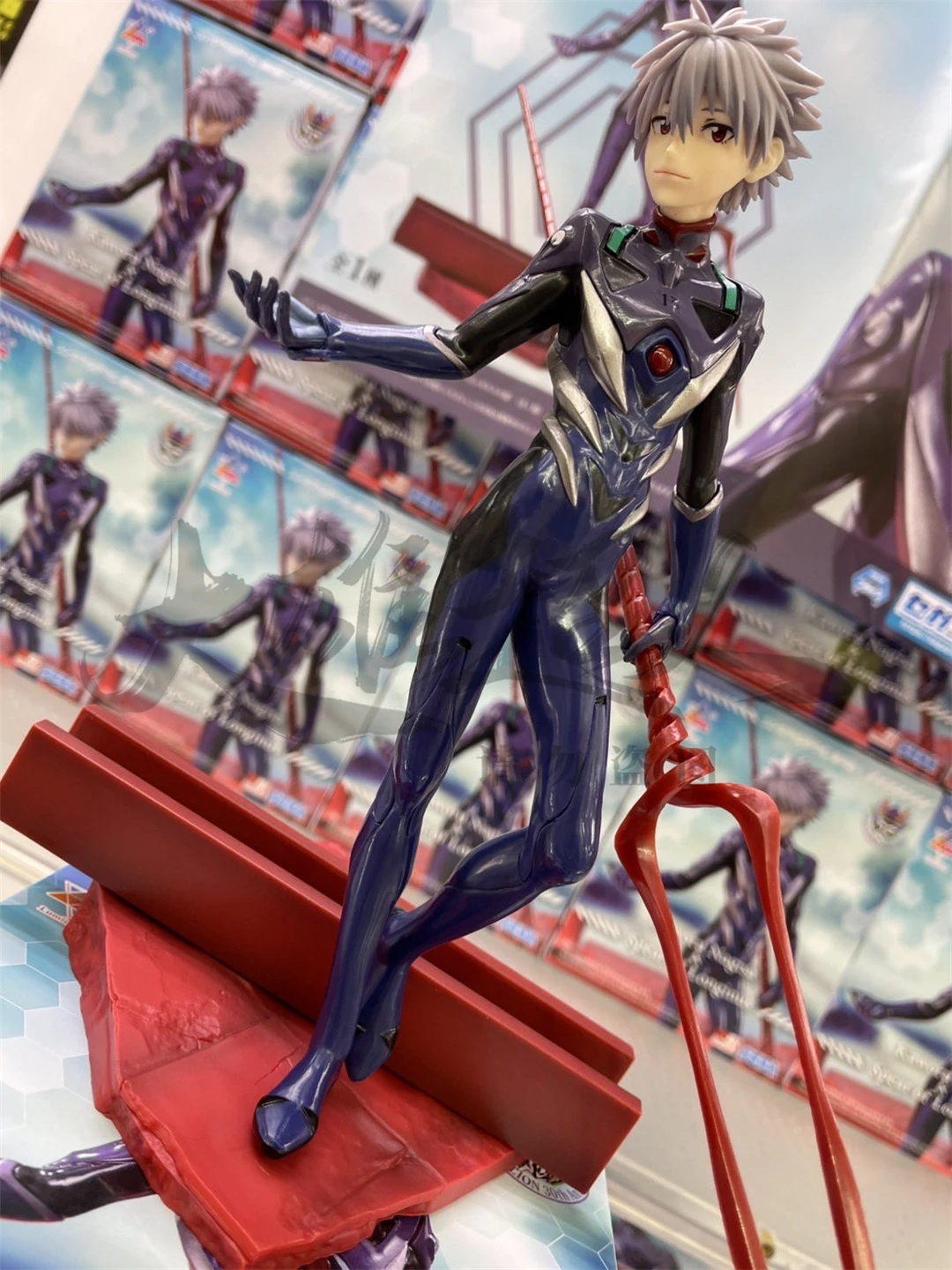 

Original SEGA Japanese Classic Anime EVA 1/8 Nagisa Kaworu Lance of Longinus Desktop Ornament Model Figure Boy's Birthday Gift