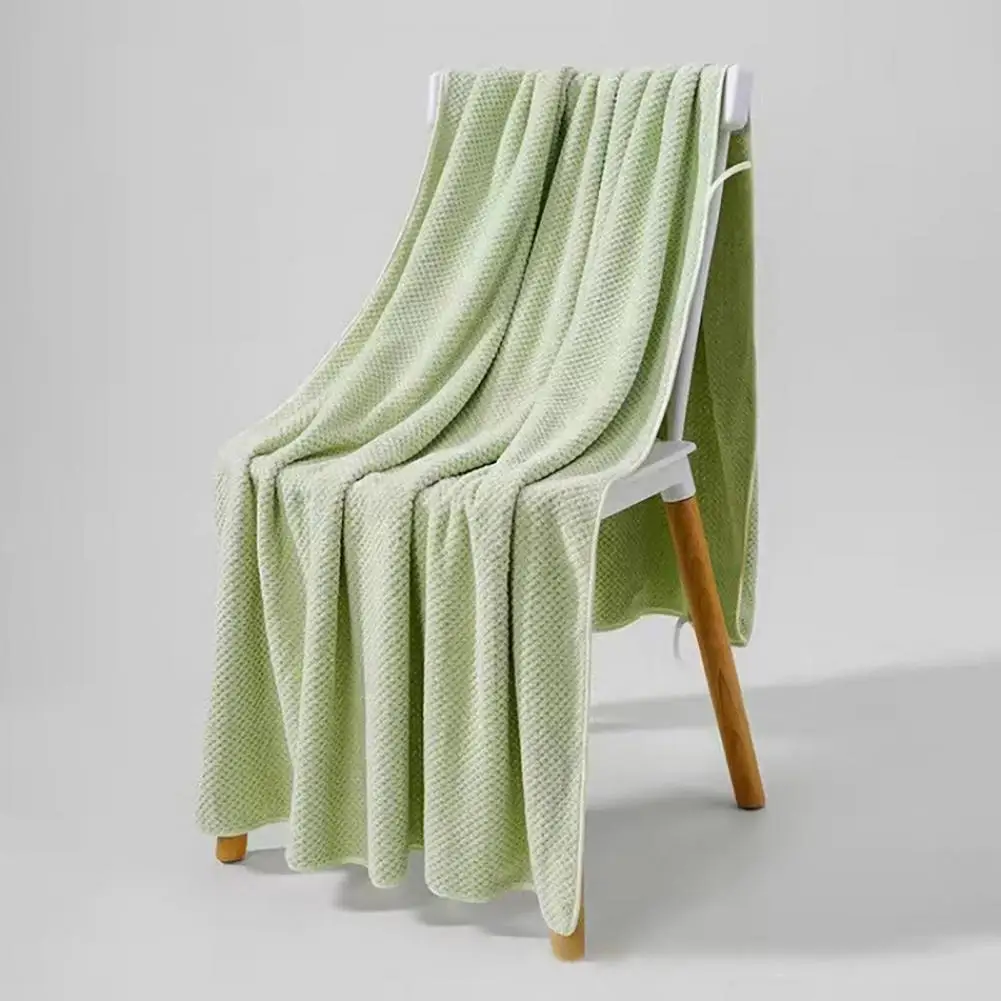 Bath Towel with Long-lasting Color Absorbent Coral Fleece Bath Towel 55 X 28 Solid Color Shower Wrap Soft Spa Towel for Home