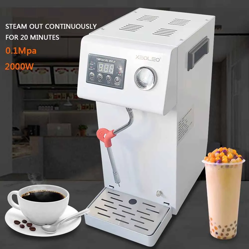 XEOLEO 2000W Commercial Intelligence Steam Milk Froth Machine 5L Steam Milk Bubble Machine Steam Boiling Water Machine 0.1MPA