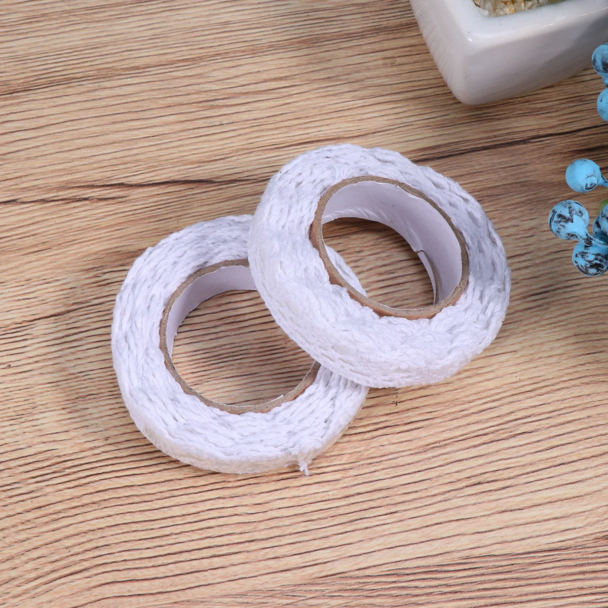 Lace Tape Self Adhesive White Cotton Ribbon for Scrapbooking Crafts Wrapping Projects Cards and Diary Decoration