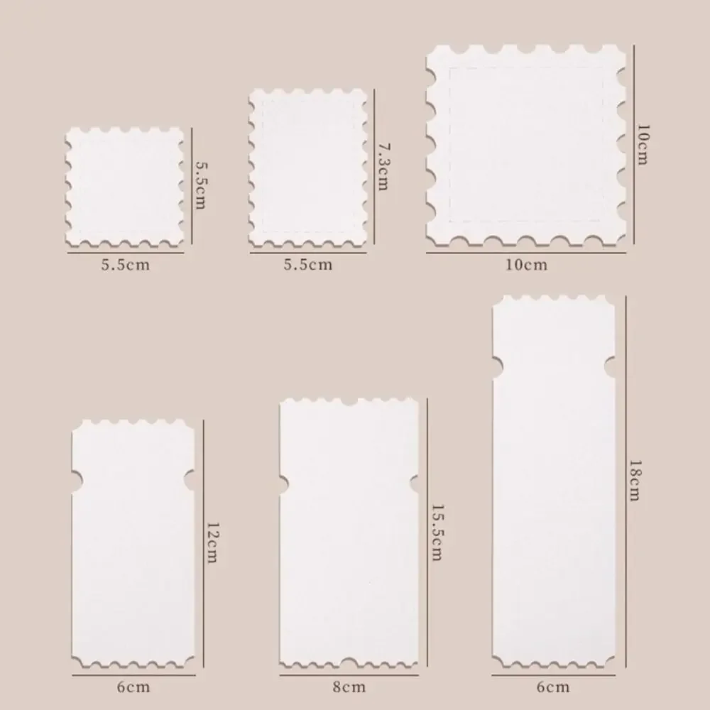 Papier aquarelle en forme de timbre épais/bouchon de Chef, 25 pièces, lignes fines, papiers d'art de conception vierges, cartes postales de Style dessiné à la main, fabrication de cartes