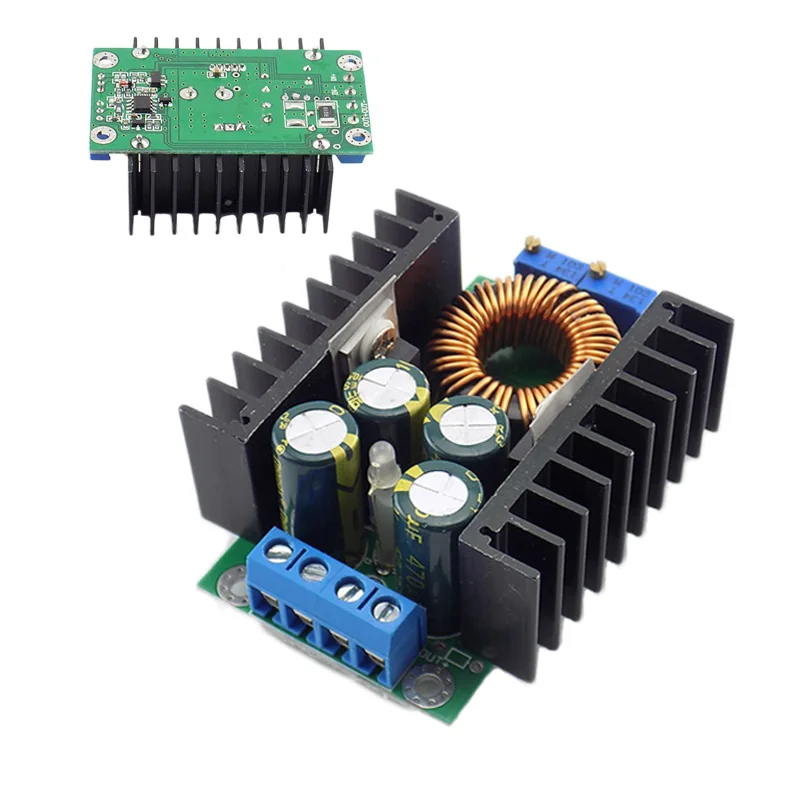 DC-DC Power supply Module LED Indicator CC CV Buck Converter Step-down 7-32V to 0.8-28V 12A 300W Module Board A6