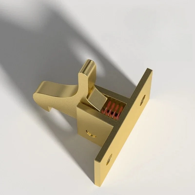 Bird Shaped Buckle 28*15mm Door Window Compact Brass Spring Latch Lock Retro Cabinet Elbow Buckle Low Noise Home Hardware 1 Set