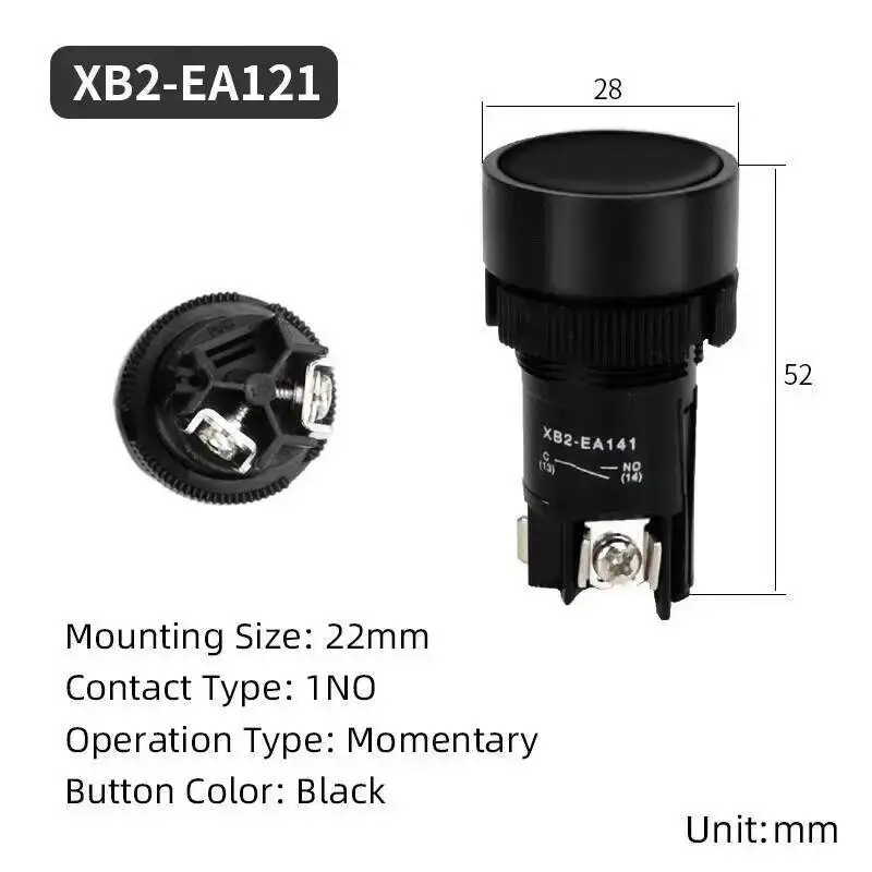 Variant: EA121-Black 1NO
