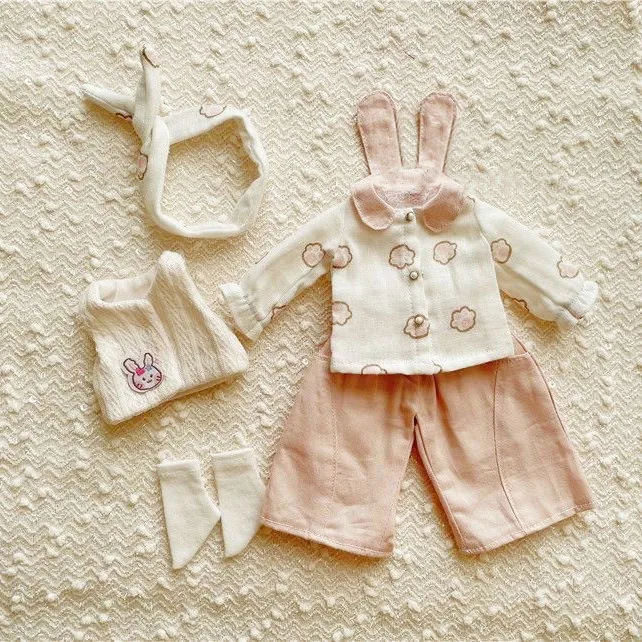 1/6 BJD Doll Clothes, Shirt, Vest, Pants, Socks Accessories Set