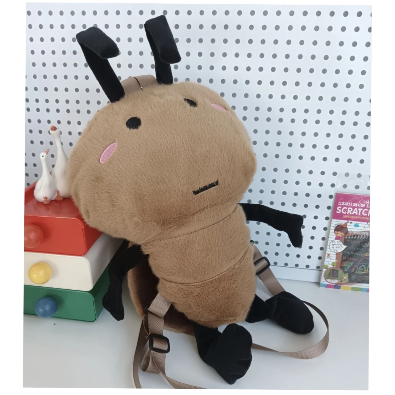 Plush Zipper Ant Shape Cute Backpacks 2026 New Trend Design Sense Bags Student Commuting Funny Niche Fashion Backpacks