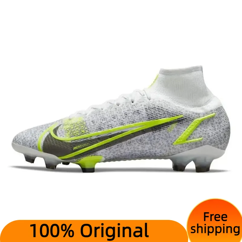  Nike Mercurial Superfly 8 Elite FG White Volt Sneakers shoes CV0958-107