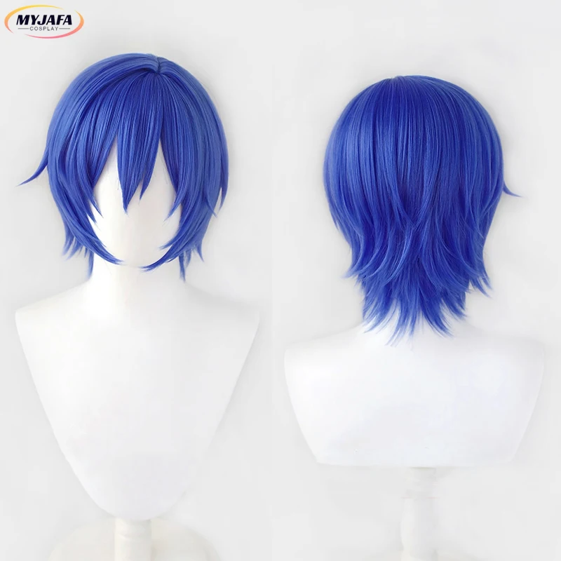 Kaito Cosplay Wig Anime HSR Gallagher Dark Brown Short Heat Resistant Synthetic Hair Anime Party Wigs + Wig Cap