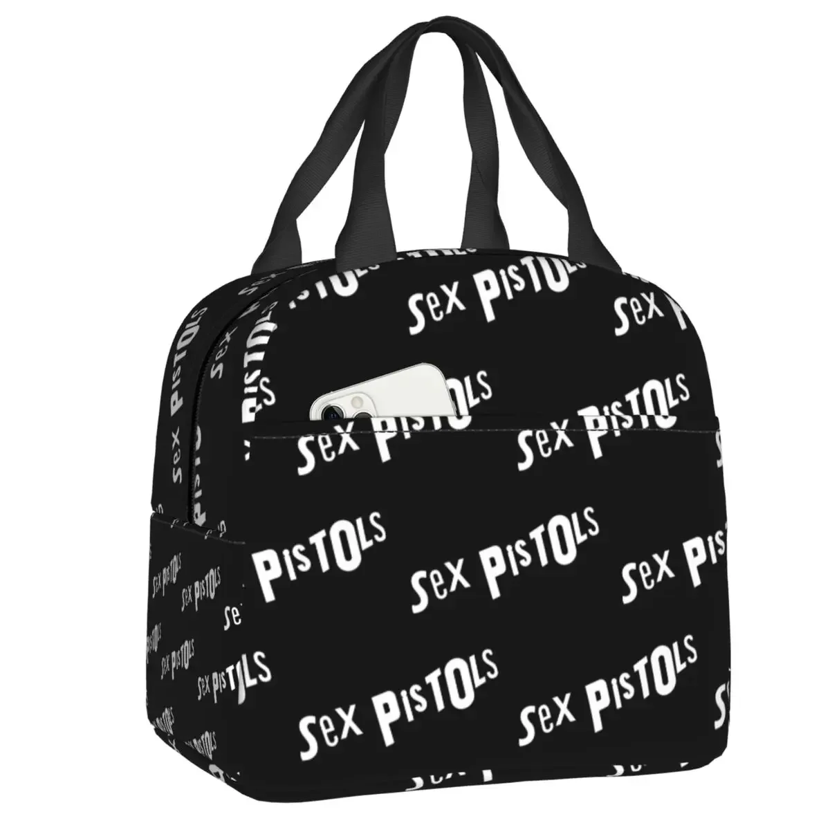 Sex Pistols Thermal Insulated Lunch Bag Heavy Metal Rock Band Resuable Lunch Box for Women Picnic Multifunction Food Tote Bags