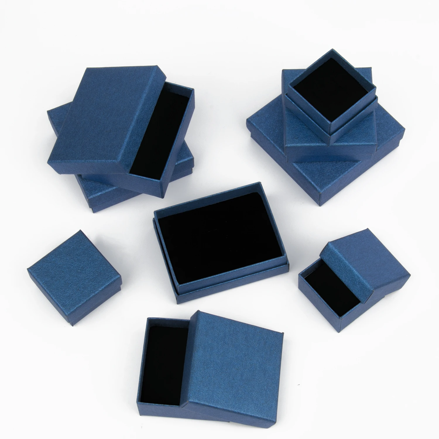 1Pcs Royalblue Jewelry Set Gift Box Necklace Bracelet Storage Box Organizer Highly Sponge Jewelry Display Gift Packaging Boxes