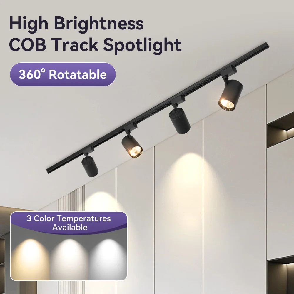 COB Schienenlicht Led Schiene Deckenleuchte für Wohnzimmer Küche Linie Scheinwerfer 12W 20W 40W Spot Led Deckenleuchte 220V – Detail 1