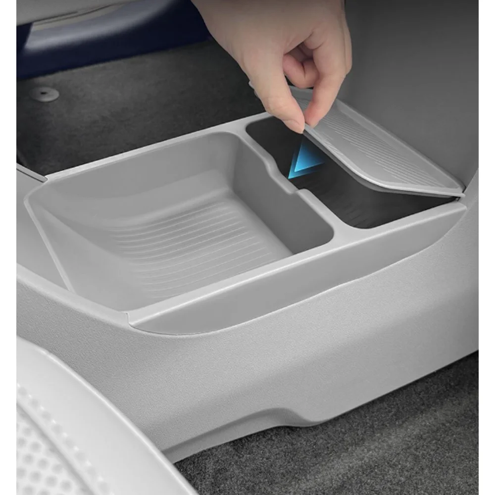 Storage Box For Leapmotor B03X A10 2026 2027 TPE Car Armrest Box Lower Multifunctional Storage Box Protect Interior Accessories