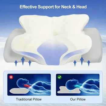 Odorless Orthopedic Pillow For Neck And Shoulder Pain Memory Foam Neck Pillow Ergonomic Sl