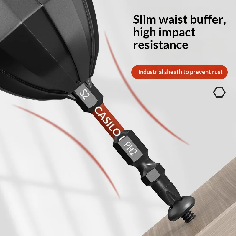 

65/100MM PH2-PH2 Bit Standard Type S2 Alloy Steel With Designed for High-torque Impact Double-ended Power Battery Fengbao Gun