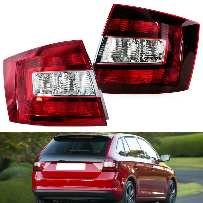 Osłona tylnego światła do samochodu Skoda Spaceback 2014-2019 Tylne światło hamowania tylnego Światło ostrzegawcze Światło stopu Bez żarówki 5JJ 945112 A