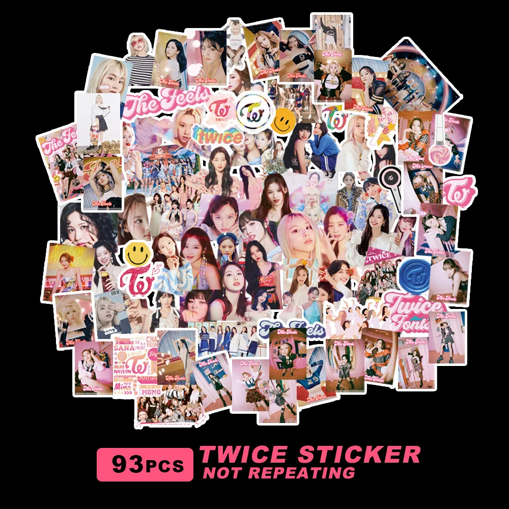 Kpop IVE Gidle TWICE ITZY Mamamoo Stickers New Album Formula of Love Cute Kpop Girl Group Idol Star Stickers Set Fans Gift