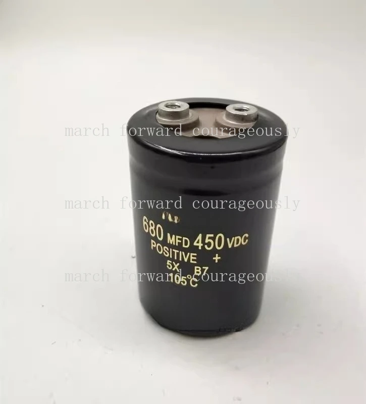 450V 680UF Imported Hitachi Aluminum Screw Terminal Capacitor 680MFD 450VDC for Black Diamond 50X80