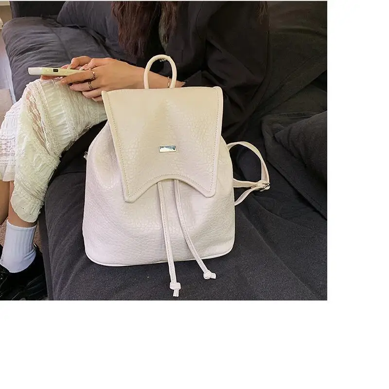 2026 New Arrival Women Soft Leather Casual Backpack Anti Theft Travel Small Shoulder Bags Fashion Crossbody Bag Schoolbag Totes