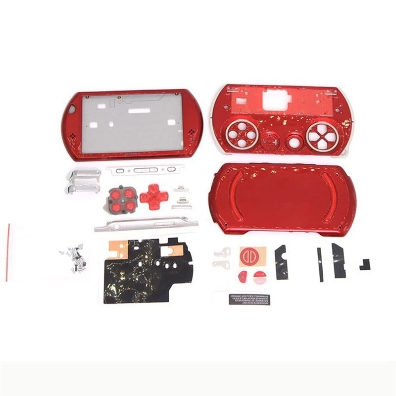 b16c-交換用ケース（ボタンとステッカーキット付き）ソニーpsp-goゲーム機アクセサリー用-a