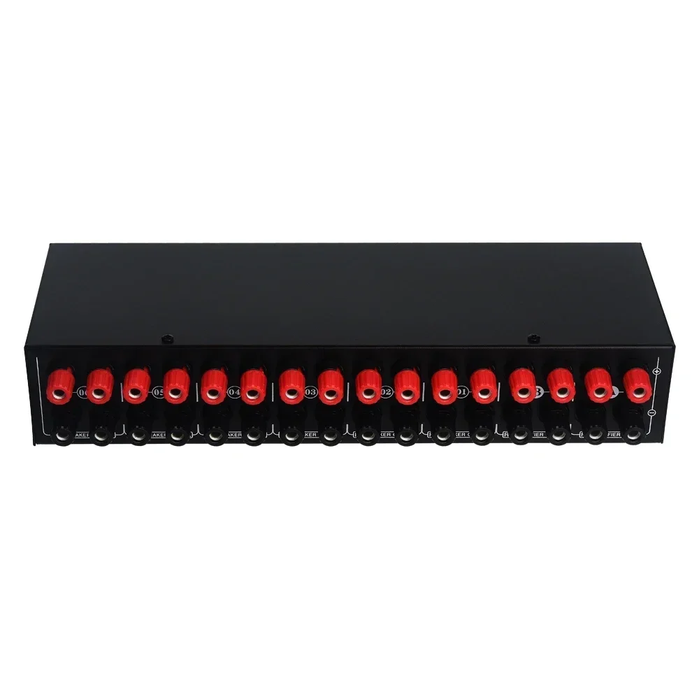 New 2 in 6 Out Power Amplifier Speaker Selector Switcher 6 Region Stereo Speaker Distribution Controller