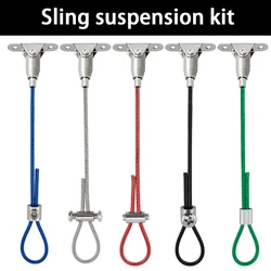 2mm Adjustable 180 ° Activity Code Steel Wire Rope Kit For Ceiling Pendant Lights Advertising Billboards Hanging Sling Accessory
