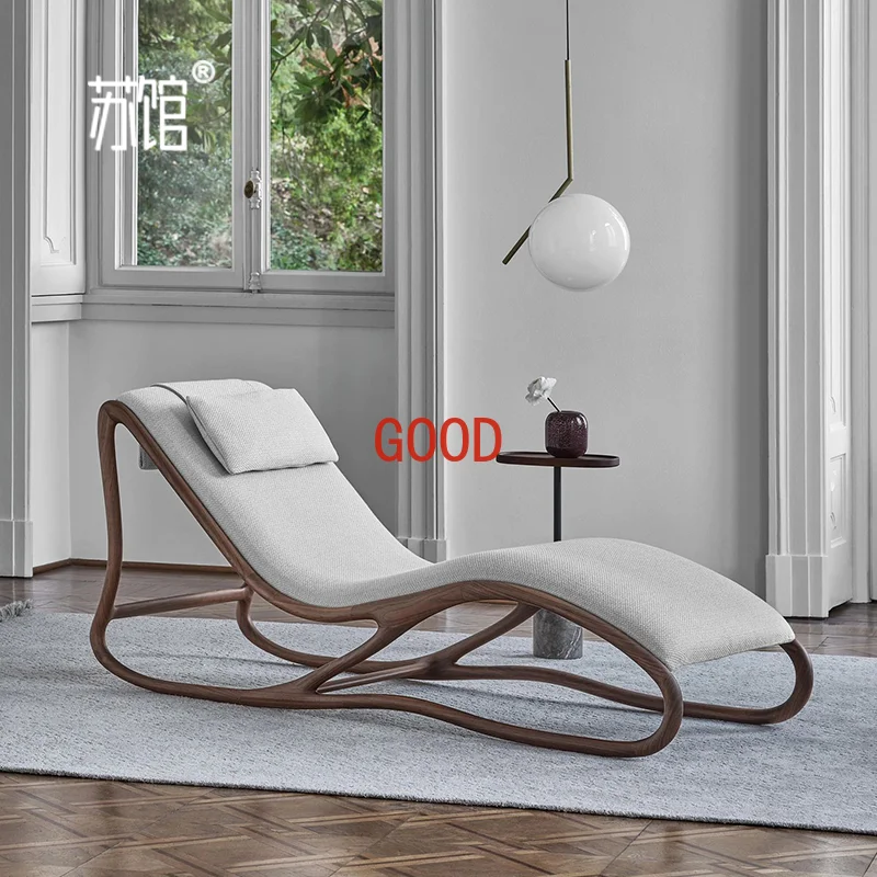 

Скандинавское итальянское кресло из цельного дерева, одиночный диван, кресло для гостиной, кресло для отдыха, светлый, роскошный