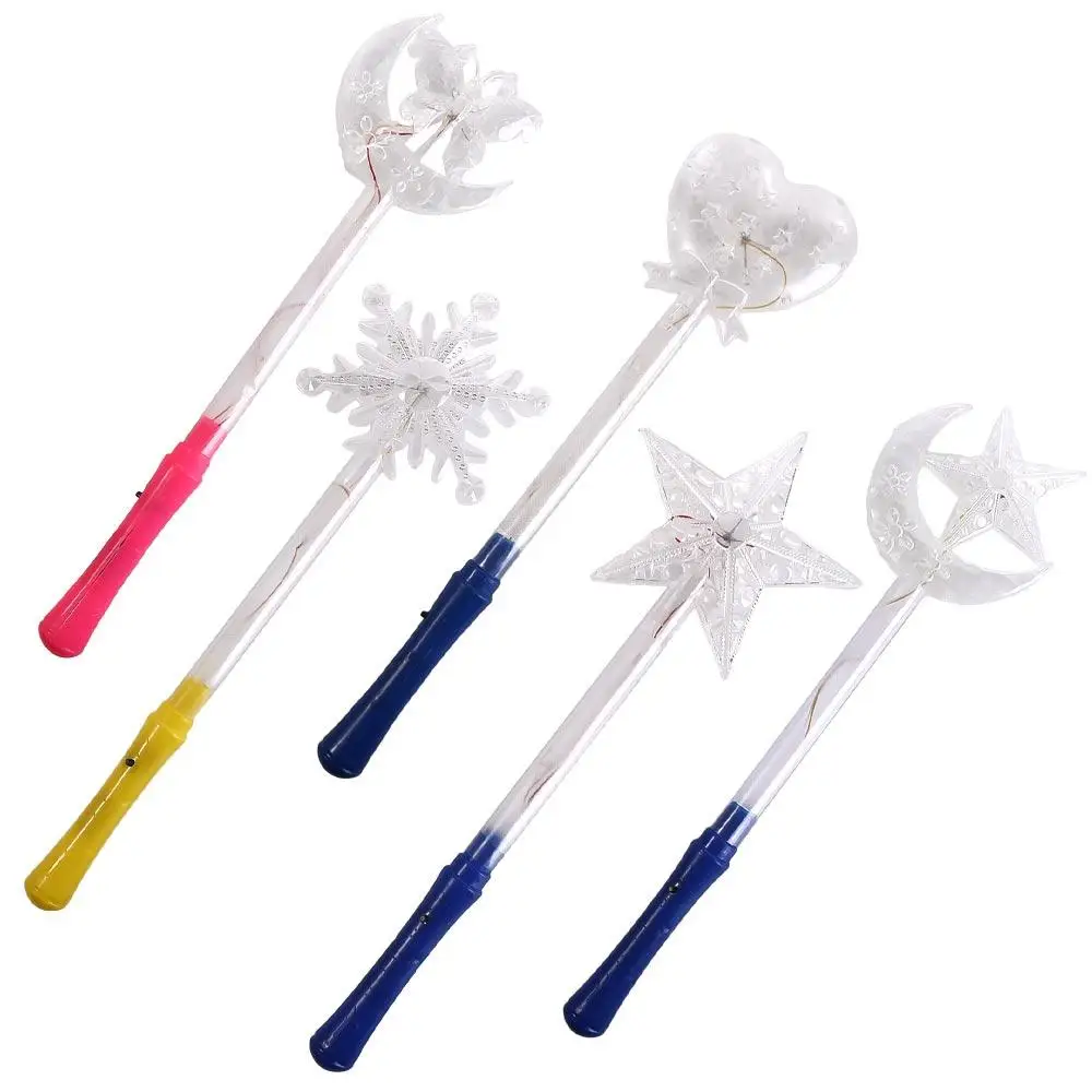 Leuk speelgoed voor kinderen LED-knipperende lichtgevende verlichting Lamp Flash Stick Pentagram Flash Stick Glow Fairy Stick Magic Star Wand