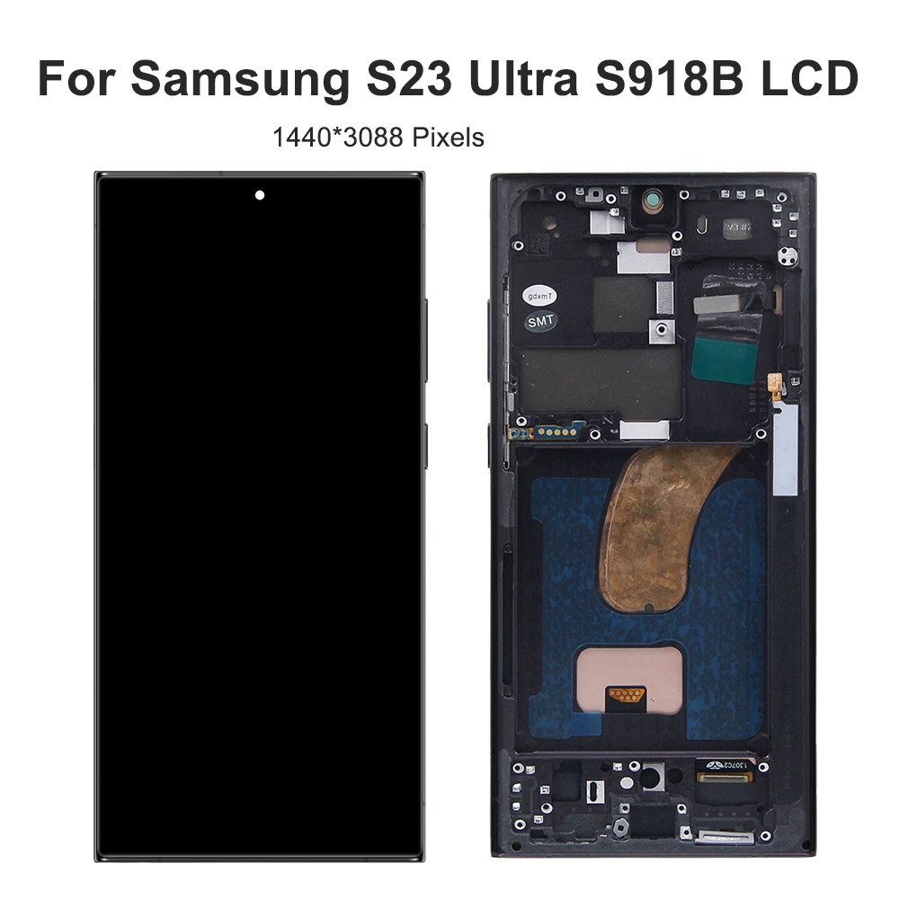 6.8''S23 Ultra For Samsung Tested S918B S918U S918W S918N S9180 LCD Display Touch Screen Digitizer Assembly Replacement