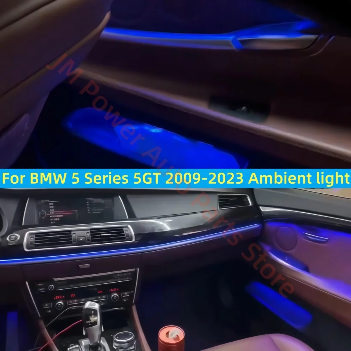 RHD Ambient light For BMW 5 series 5GT 2009-2023 Atmosphere Lamp Car interior lighting upgrade Car accessories Screen control