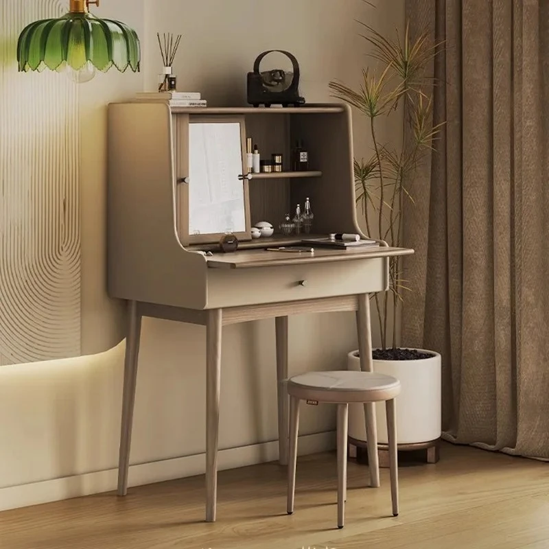 Chair Bedroom Vanity Table Makeup Cosmetics   Luxury Women Modern Dressing Table Mobile Vestidores Home Furniture