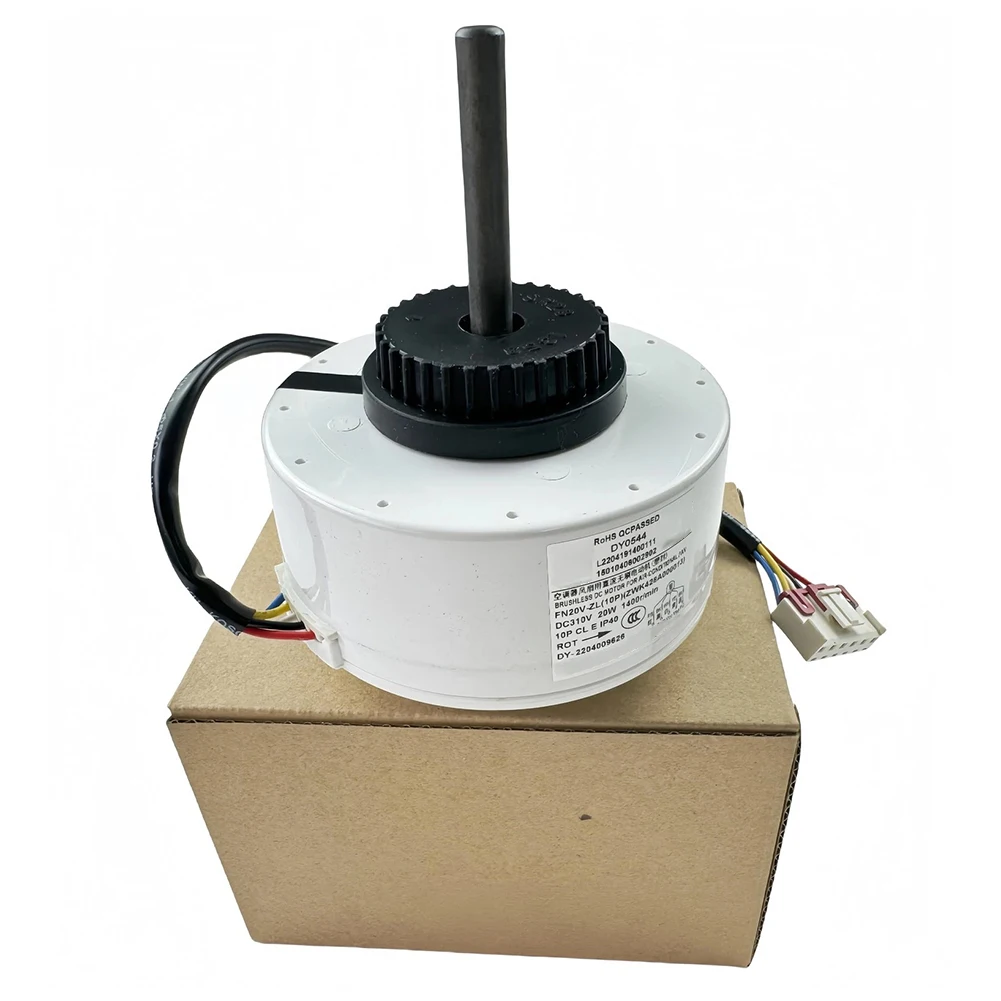 Brushless DC Motor FN20V-ZL ZWK428A000013 for Central AC Indoor Unit DC310V 92 x 121 mm 1400 RPM Flame Retardant