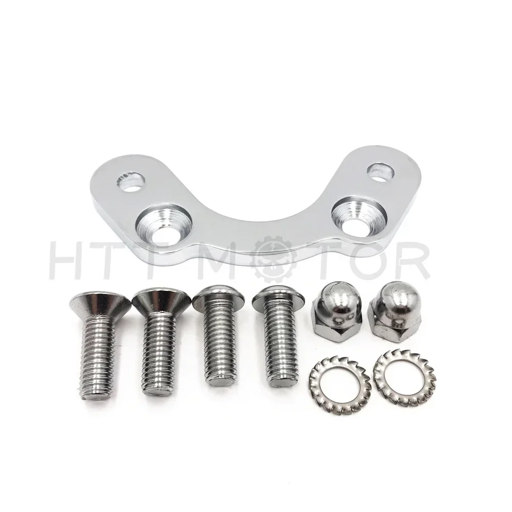 

Motorcycle Spring Fork Tee Handlebars Top Clamps 3.5 Inches Wide Riser for Harley Bobber Chopper