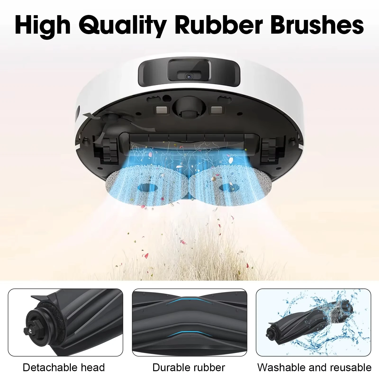 Spazzola Principale Per Dreame Robot X40 Ultra Complete/L10S Ultra/L10S Pro/D10S/D10S Plus/L10 Ultra/L10 Prime/L20 Ultra/L10S Plus