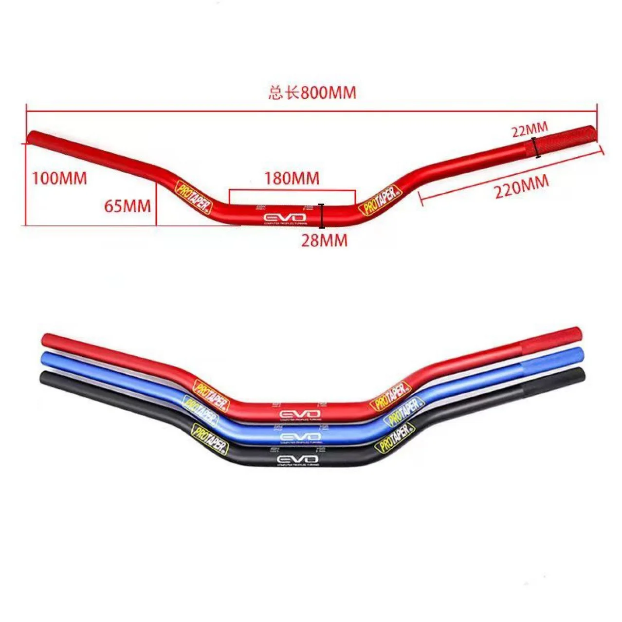 

Motorcycle 1 1/8" Fat Bar 28MM Handlebar Handle Bar For Yamaha KTM SX SXF EXC Honda CRF Kawasaki KLX Motocross Dirt Pit Bike