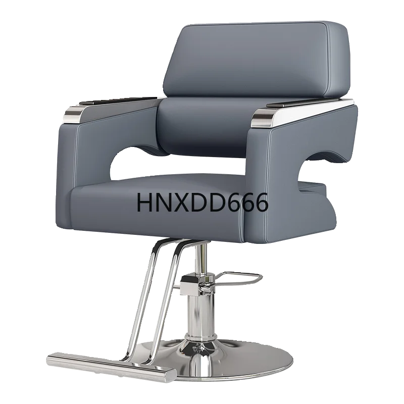 كرسي حلاق دوار فاخر مسند قدم حديث مريح كرسي تجميل احترافي للرجال أثاث صالون Sillon De Barberia