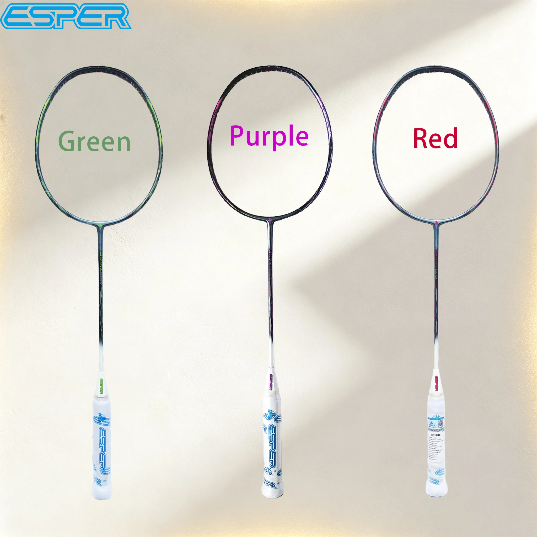 ESPER Rokushiki Generation 6 Badminton Racket 8U Ultra Light 46T+30T Carbon Fiber Professional Offensive Badminton Racquet For T